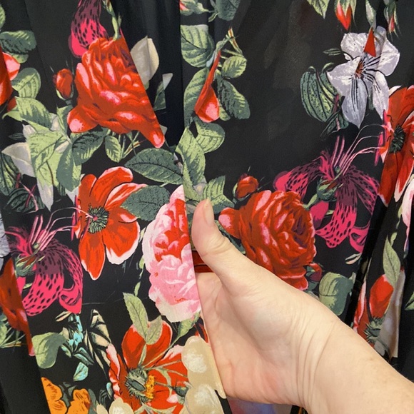 INC (International Concepts) floral blouson top - Picture 9 of 10